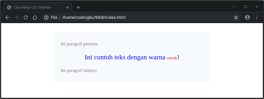 contoh css rule