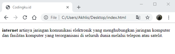 membuat format penulisan teks bold