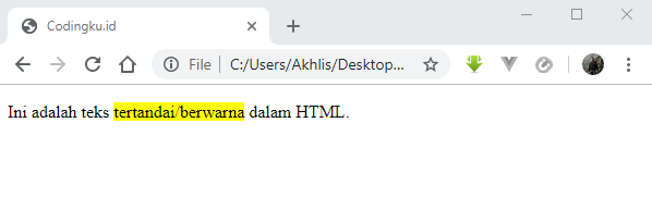 membuat format penulisan teks berwarna