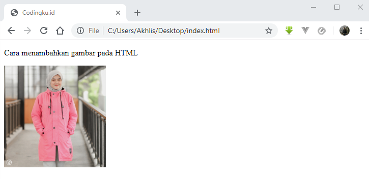 menambahkan gambar dari folder yang sama