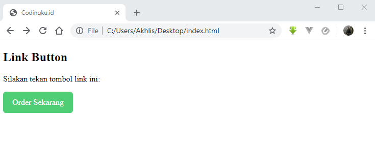 cara membuat link button